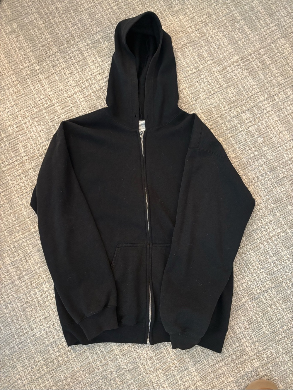 Gildan Black Full-Zip Hooded Sweatshirt